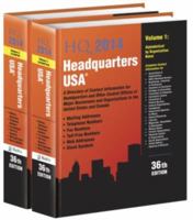 Headquarters USA 2014: A Directory of Contact Information for Headquarters and Other Central Offices of Major Businesses & Organizations in the United States and in Canada 1934228869 Book Cover