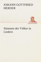 "Stimmen der Völker in Liedern" und Volkslieder 3849530361 Book Cover