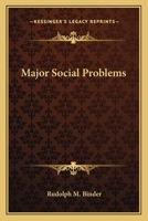 Major Social Problems 0548300518 Book Cover