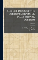Subject-Index of the London Library, St. James Square, London 102602353X Book Cover