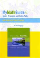 MyMathGuide: Notes, Practice, and Video Path for Intermediate Algebra: Concepts & Applications 9th edition by Bittinger, Marvin L., Ellenbogen, David J., Johnson, Barbara (2013) Paperback 0321848322 Book Cover
