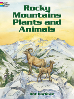 Rocky Mountains Plants and Animals Coloring Book 0486430456 Book Cover