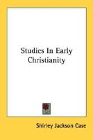 Studies In Early Christianity 143256952X Book Cover