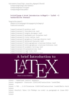 A Brief Introduction to LaTeX 3696375454 Book Cover