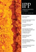 Indian Politics & Policy: Vol. 1, No. 1, Spring 2018 1633916774 Book Cover