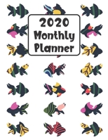 2020 Monthly Planner: Goldfish 12 Month Planner Calendar Organizer Agenda with Habit Tracker, Notes, Address, Password, & Dot Grid Pages 1692469940 Book Cover