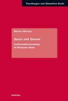 Quart Und Querel: Inoffiziositatsvermeidung Im Romischen Recht 3412532606 Book Cover