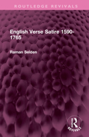 English Verse Satire, 1590-1765 0048270164 Book Cover