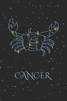 Zodiac Notebook - Cancer: Horoscope Journal - 120 Pages, blanc lined, 6 x 9 - Astrology Notepad, Diary, Notes 1676292845 Book Cover