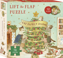 Cat Family Christmas Lift-The-Flap Puzzle: Count Down to Christmas: 12 Flaps: 76 Pieces B0BTKG1TSF Book Cover