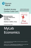 Mylab Economics for Microeconomics: Principles, Applications and Tools -- Combo Access Card 0135640172 Book Cover