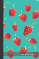mad strawberry: small lined Strawberry Notebook / Travel Journal to write in (6'' x 9'') 120 pages 1697151299 Book Cover