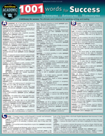 1001 Words for Success - Synonyms, Antonyms  Homonyms: a QuickStudy Laminated Reference Guide 1423241703 Book Cover
