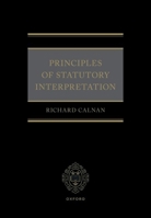 Principles of Statutory Interpretation 019286467X Book Cover