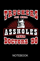 Truckers see more assholes than doctors do: a5 notebook, dotted, dot grid 120 pages 1686341431 Book Cover