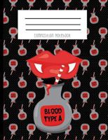 Composition Notebook: Vampire Fangs Blood Type A Halloween Notebook 1724196898 Book Cover