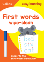 First Words: Wipe-Clean Activity Book 0008212937 Book Cover