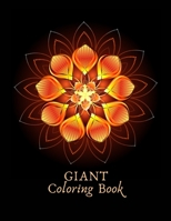 Giant Coloring Book: Giant mandala coloring books for adults to reduce stress and anxiety 8.5x11 null Book Cover
