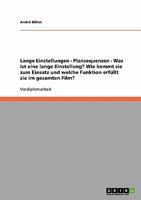 Lange Einstellungen - Plansequenzen - Was ist eine lange Einstellung? Wie kommt sie zum Einsatz und welche Funktion erf�llt sie im gesamten Film? 3638894134 Book Cover