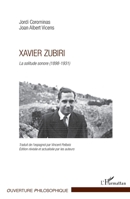 Xavier Zubiri: La solitude sonore (1898-1931) 2296990428 Book Cover