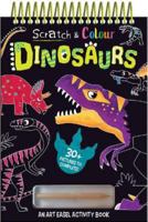 Scratch and Colour Dinosaurs 1801052662 Book Cover