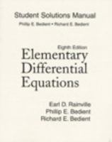 Student Solutions Manual for Elementary Differential Equations 0135927838 Book Cover