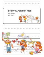 Story Paper For Kids: Story Paper Notebook, Softcover (8.5x11 inches) with 120 Pages 1795808594 Book Cover