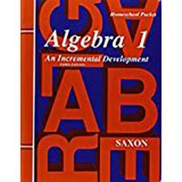 Algebra 1: An Incremental Development - Homeschool Packet 1565771389 Book Cover
