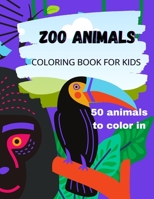 Zoo animals: Coloring book for kids B09FC87K1Y Book Cover