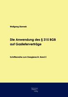 Die Anwendung Des 315 Bgb Auf Gasliefervertrage 3867411271 Book Cover