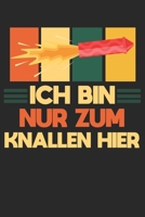 Ich bin nur zum Knallen hier: Notizbuch/Tagebuch/Organizer/120 Linierte Seiten/ 6x9 Zoll (German Edition) 1677767707 Book Cover