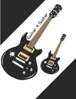 Guitar 4 Guitar: Guitar Tabs Book with 100 pages and a glossy cover 171992239X Book Cover