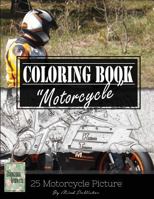 Motocycle Biker Grayscale Photo Adult Coloring Book 1544297211 Book Cover