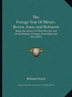 The Foreign Tour of Messrs Brown, Jones and Robinson 9354502636 Book Cover