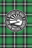 Mileage Log Book Gas And Mileage Tracker: Vintage Green Plaid Logbook Notebook To Track Miles Up To 2400 Unique Business Or Personal Trips - Good Tracker For Yearly Taxes For Men And Women 1077322720 Book Cover