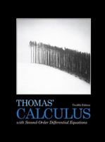 Thomas' Calculus including Second-order Differential Equations 0321726413 Book Cover