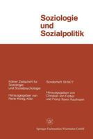 Soziologie Und Sozialpolitik 3531114107 Book Cover