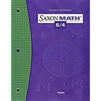 Saxon Math 5/4 Student Workbook 1591413354 Book Cover