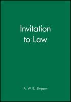 Invitation to Law (Invitation to ...) 0631145389 Book Cover