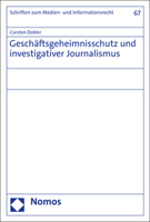 Geschaftsgeheimnisschutz Und Investigativer Journalismus 3756003191 Book Cover