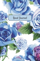 Lined Journal: Watercolor Blue Roses 1708214585 Book Cover