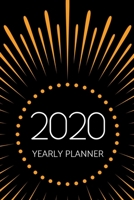 2020 Planner: Gold Sunburst: Annual Planner (6 x 9 inches, 136 pages) 1698371748 Book Cover