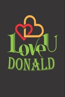 I Love You Donald: Fill In The Blank Book To Show Love And Appreciation To Donald For Donald's Birthday Or Valentine's Day To Write Reasons Why You Love Donald 1655269712 Book Cover
