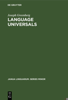 Language Universals 902793245X Book Cover