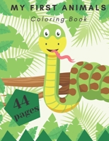 My First Animals Coloring Book: For Kids Ages 4-8, Toddlers, Boys & Girls, Preschoolers & Kindergartens, Includes Many Categories of Animals B0939ZG4NK Book Cover