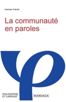 La communauté en paroles (French Edition) 2804721302 Book Cover