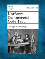 Uniform Commercial Code 1965 128734464X Book Cover