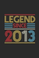 Legend Since 2013: Dotted Bullet Notebook (6 x 9 - 120 pages) Birthday Themed Notebook for Daily Journal, Diary, and Gift 169731645X Book Cover