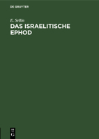 Das israelitische Ephod 3111175405 Book Cover