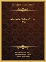Abulfedae Tabula Syriae (1766) 1166470113 Book Cover